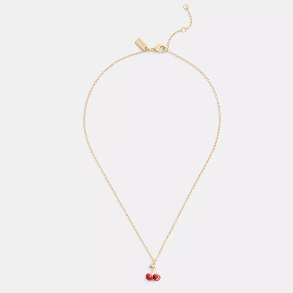 Coach Cherry Charm Pendant Necklace - Picture 4 of 6